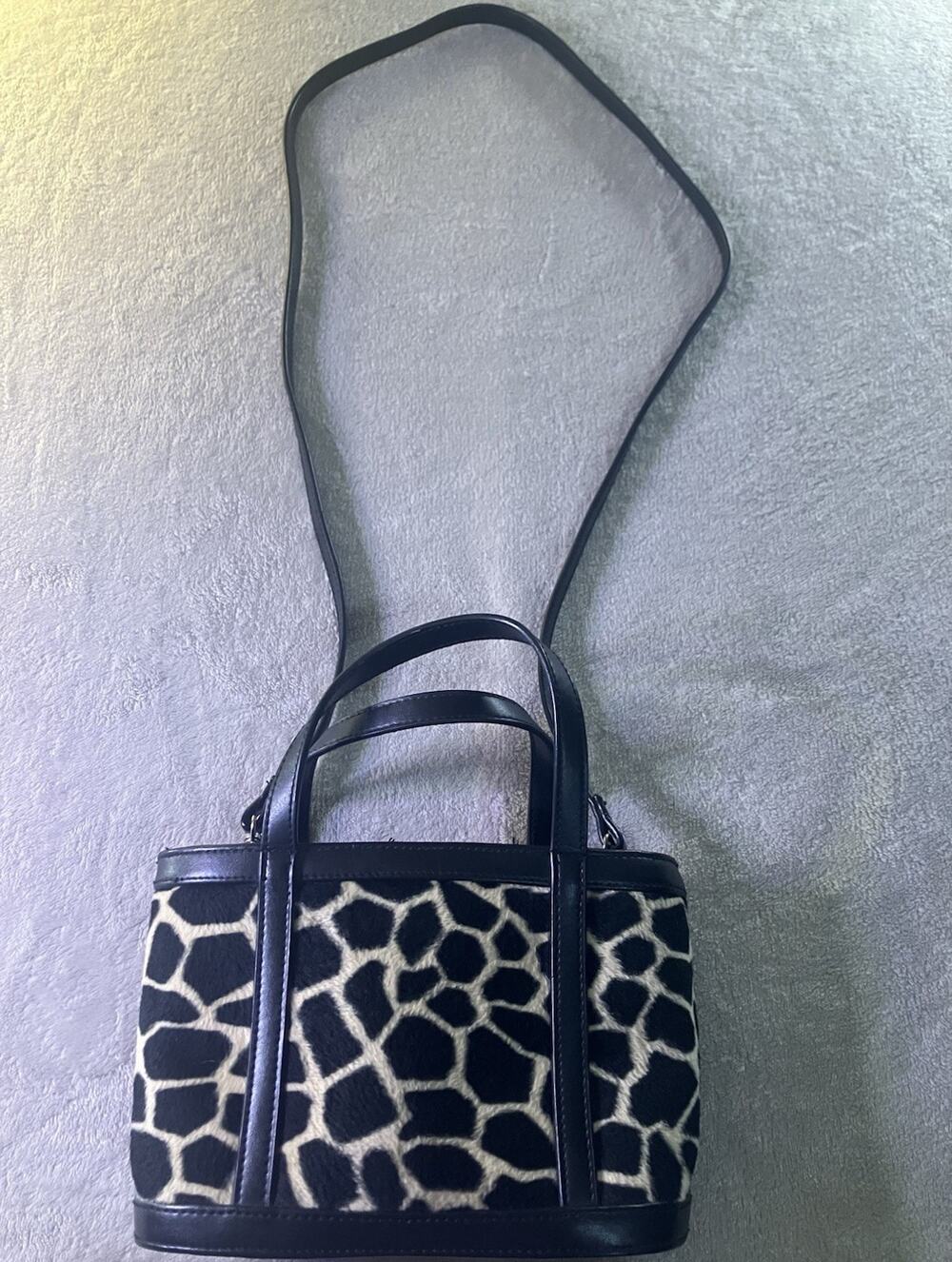 Y2K purse Amanda Smith Animal Print Crossbody Bag w/ Strap Vintage Purse